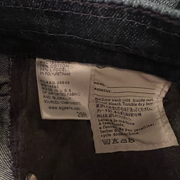 Anthropologie AG Adriano Goldschmied the Nolan Relaxed Slim Jeans Size 29 - Picture 9 of 13